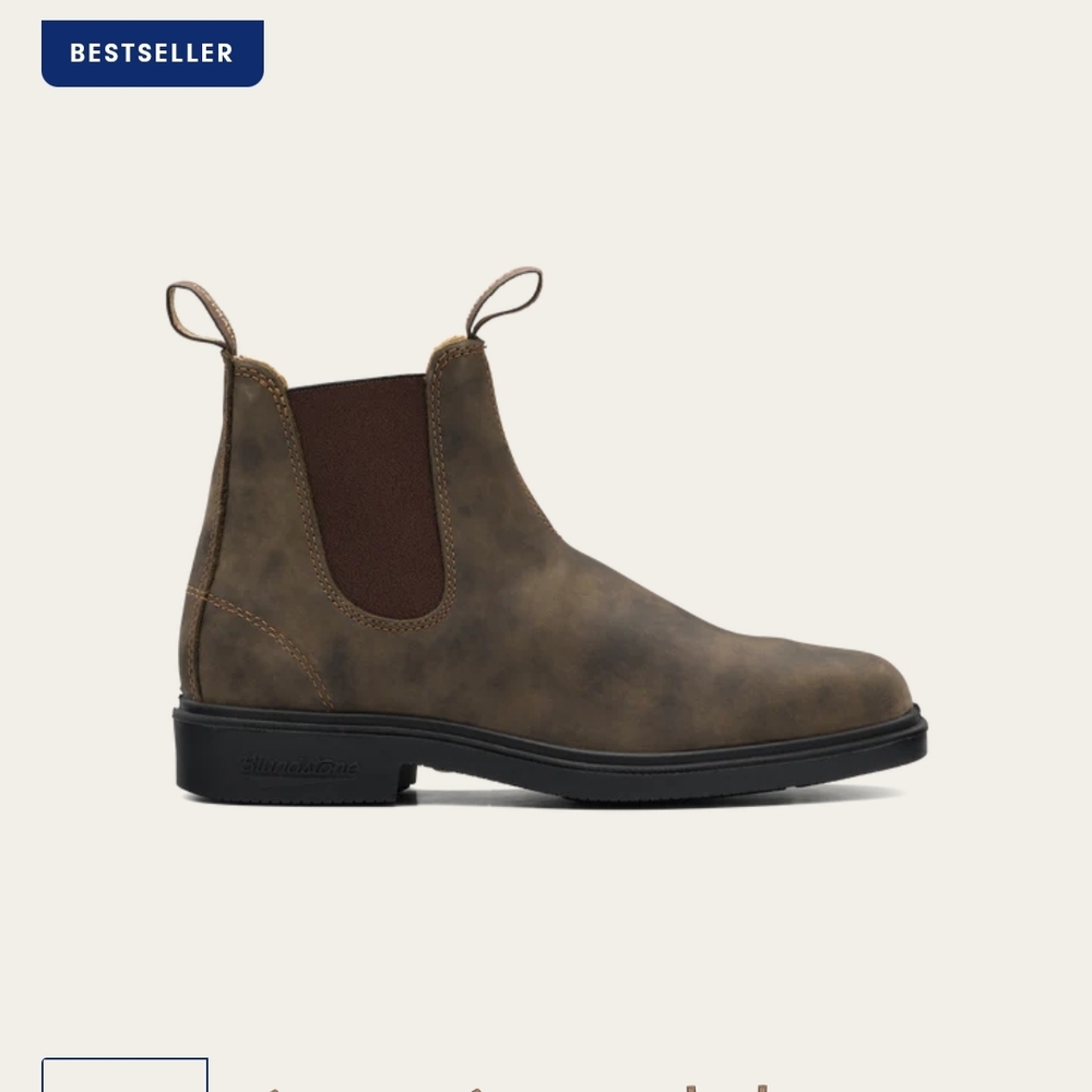 Chisel Toe Rustic Brown Blundstone Boots